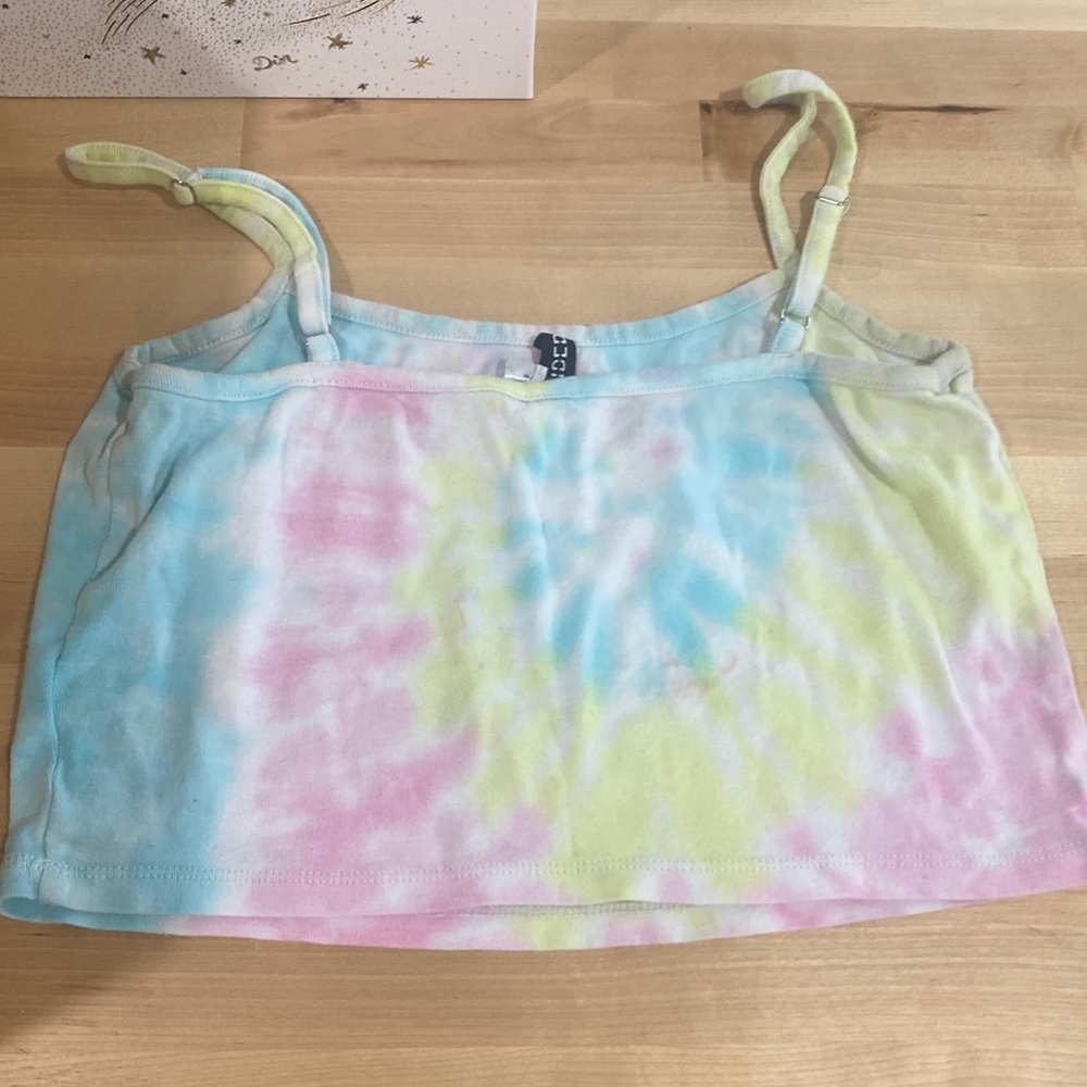 Large tie dye crop top